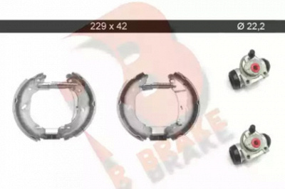 R BRAKE 79rbkt0086 -  Комплект тормозных колодок